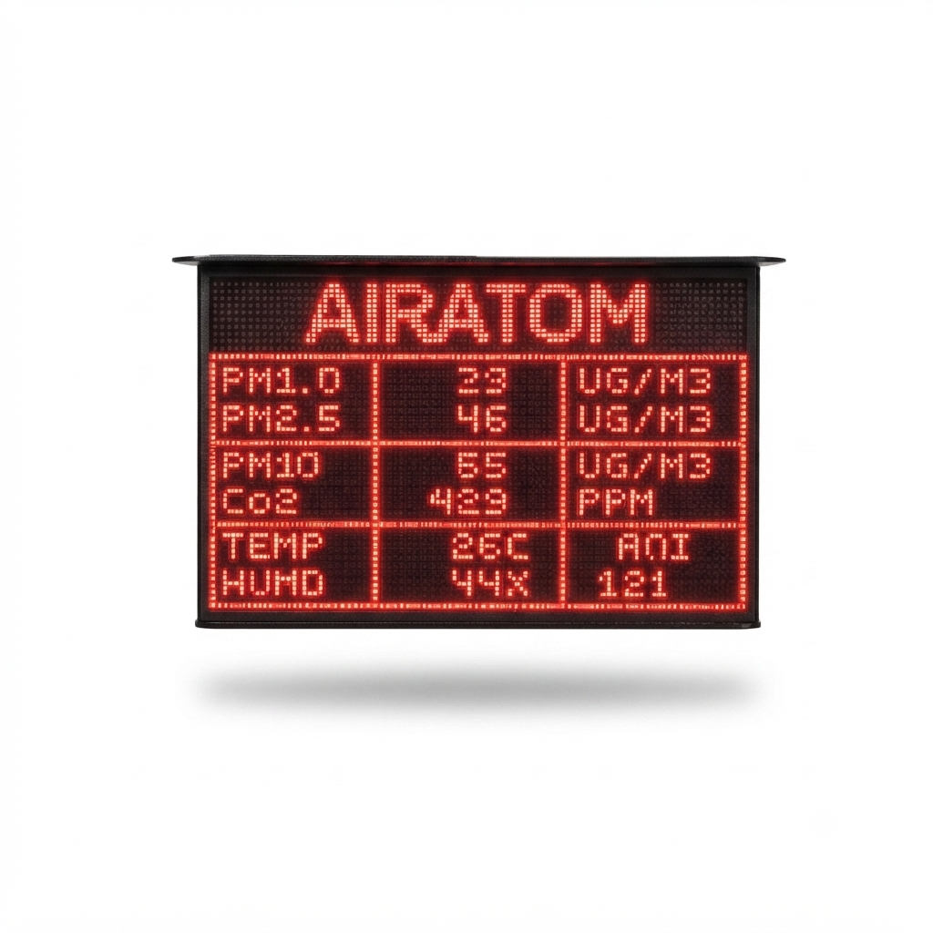 3×2 Feet Air Quality Monitoring LED Display Board